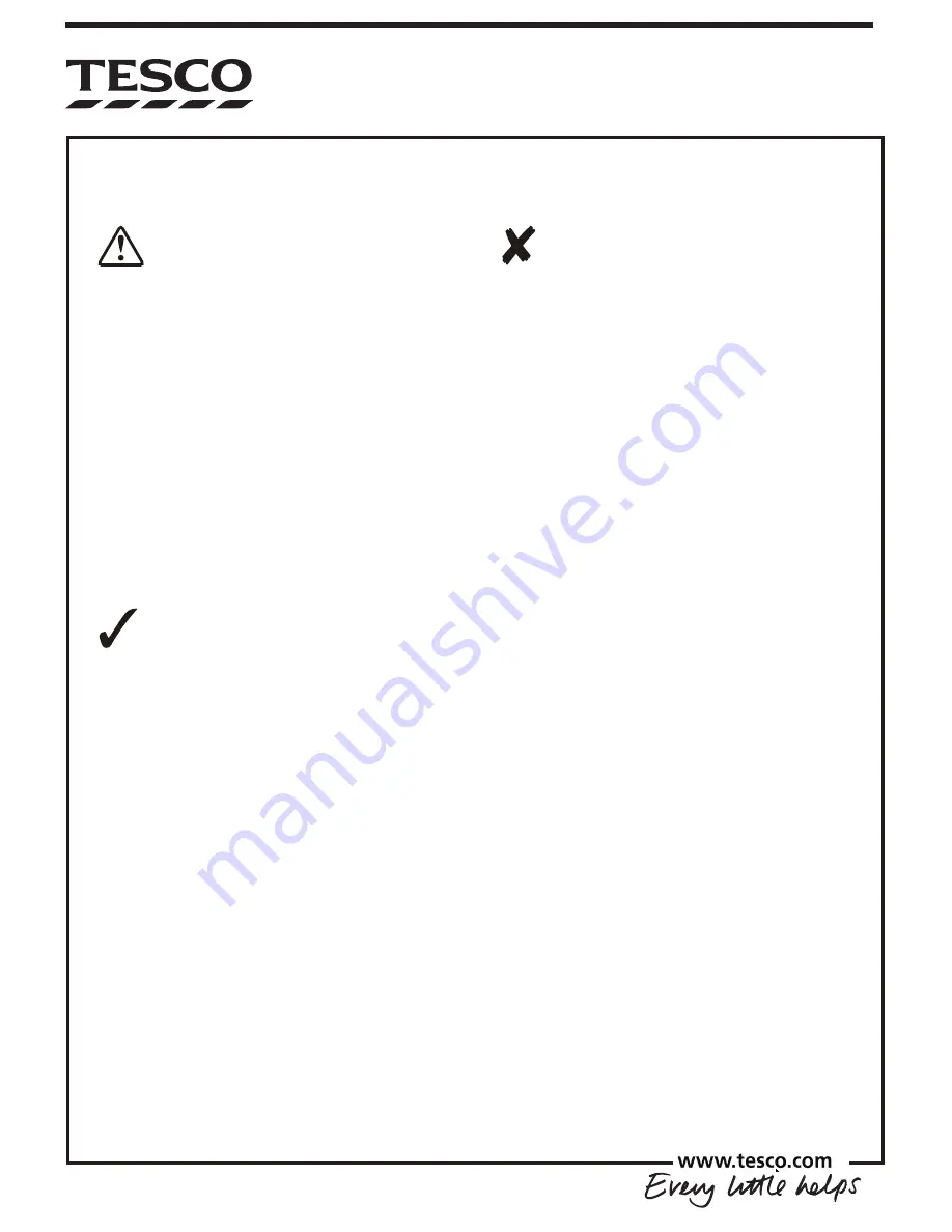 Tesco Oxford Assembly Instructions Download Page 3