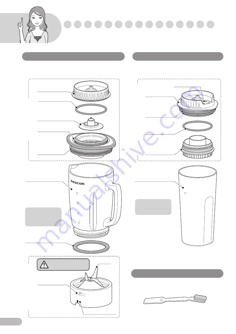 Tescom Nobby TMV1500AU Instruction Manual Download Page 6