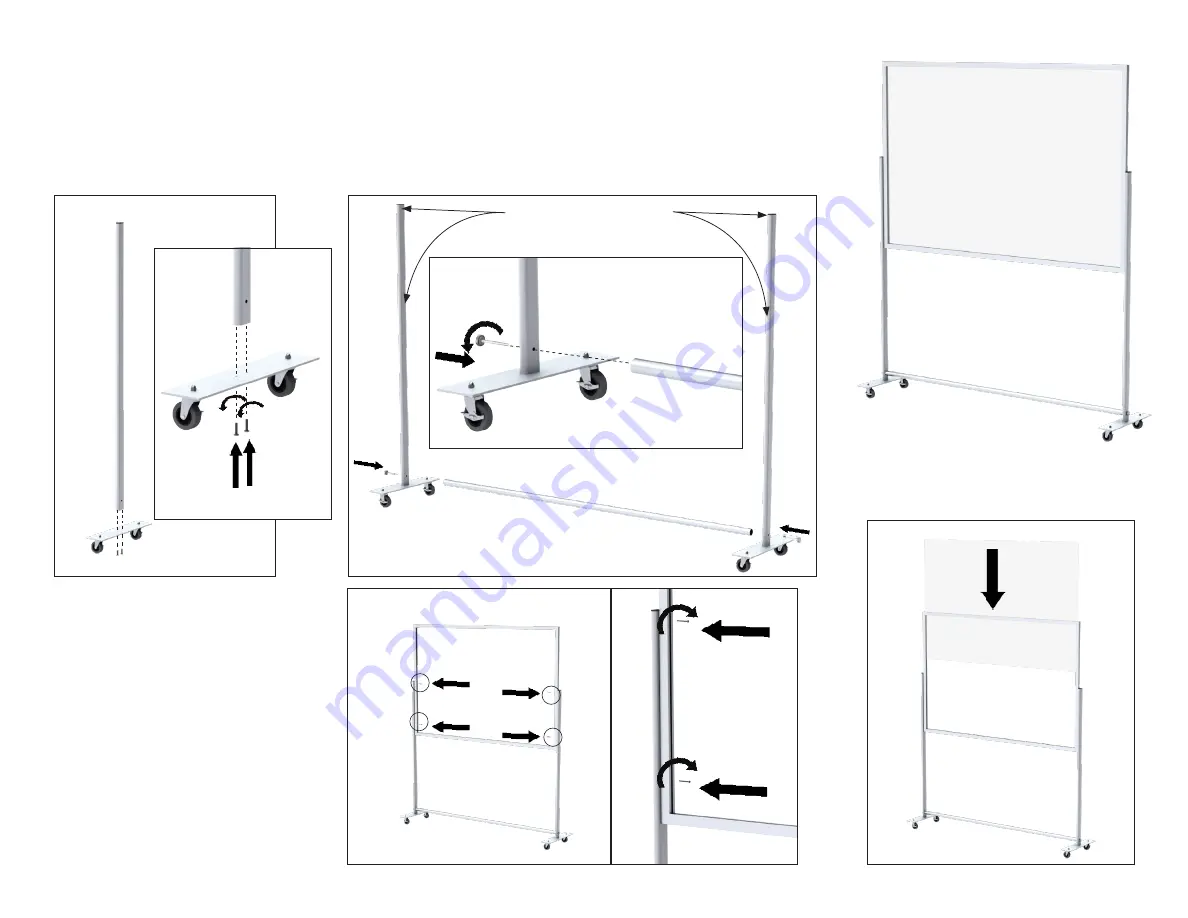 Testrite Visual Rolling Teacher Shield Series Instruction Download Page 2