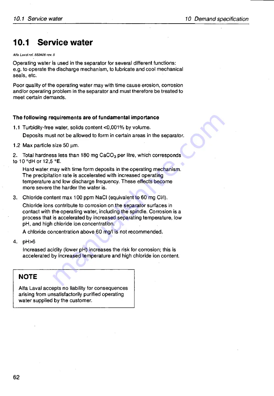 Tetra Pak Tetra Centri A610HGD-14C Operator'S Manual Download Page 63