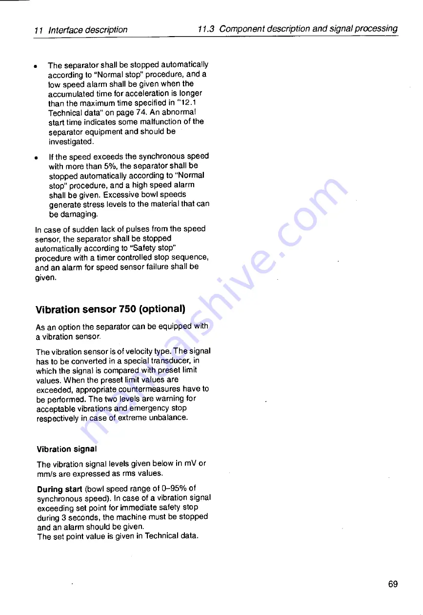 Tetra Pak Tetra Centri A610HGD-14C Operator'S Manual Download Page 70