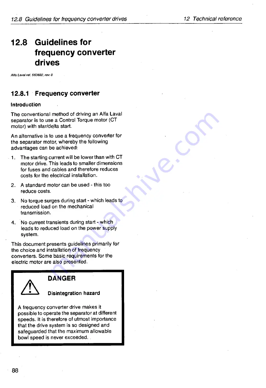 Tetra Pak Tetra Centri A610HGD-14C Operator'S Manual Download Page 89