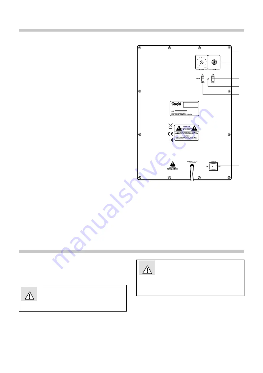 Teufel US 2106/1 SW Operating Instructions Manual Download Page 6