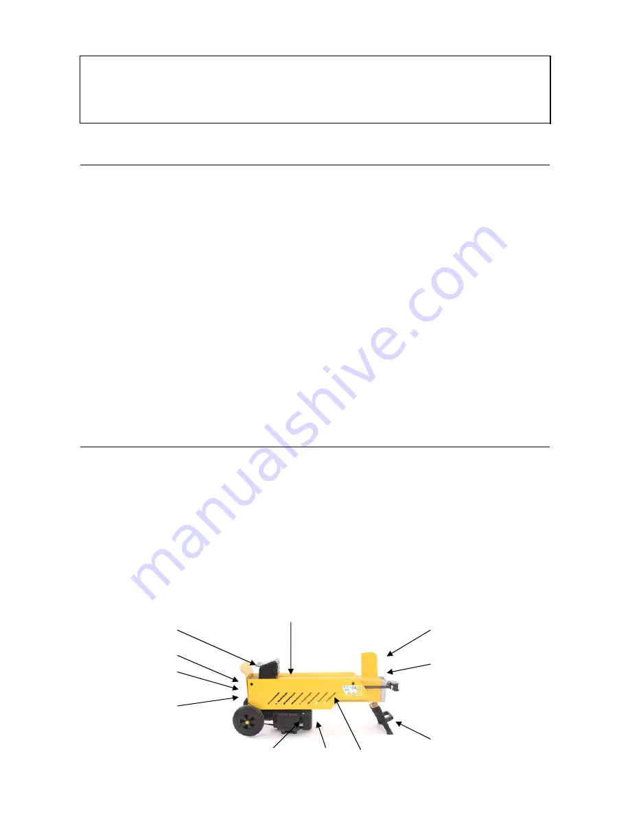 Texas Equipment Power Split 700 H User Manual Download Page 13