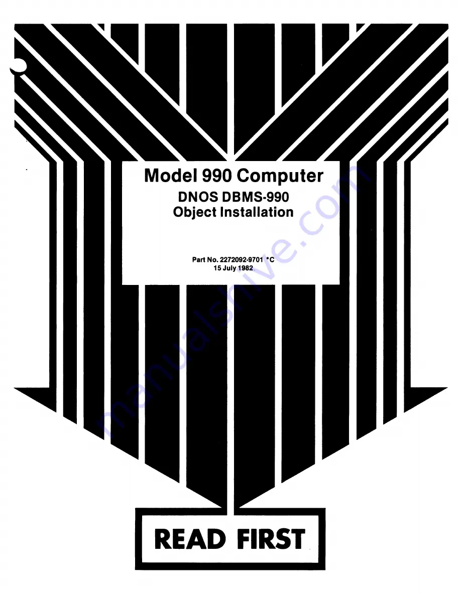 Texas Instruments 990 Installation Manual Download Page 1