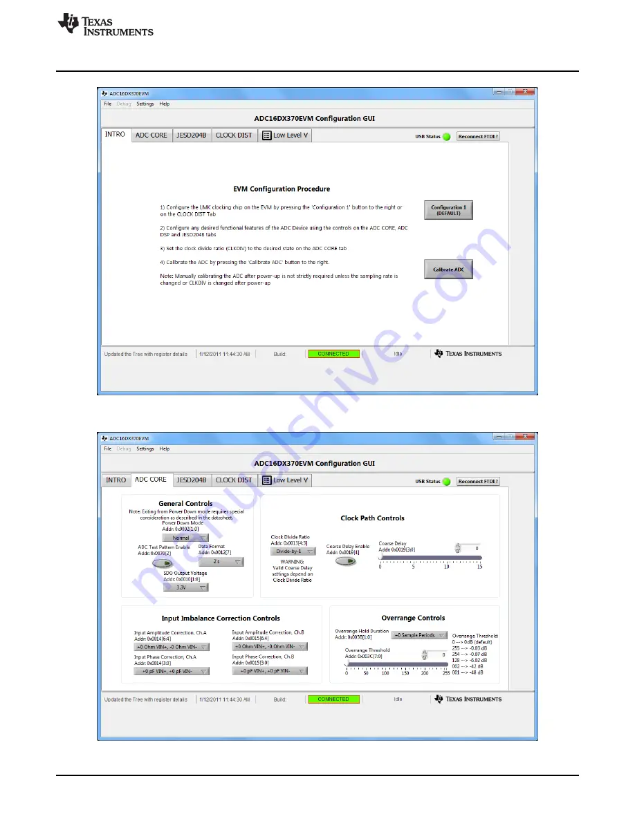 Texas Instruments ADC16DX370EVM User Manual Download Page 13