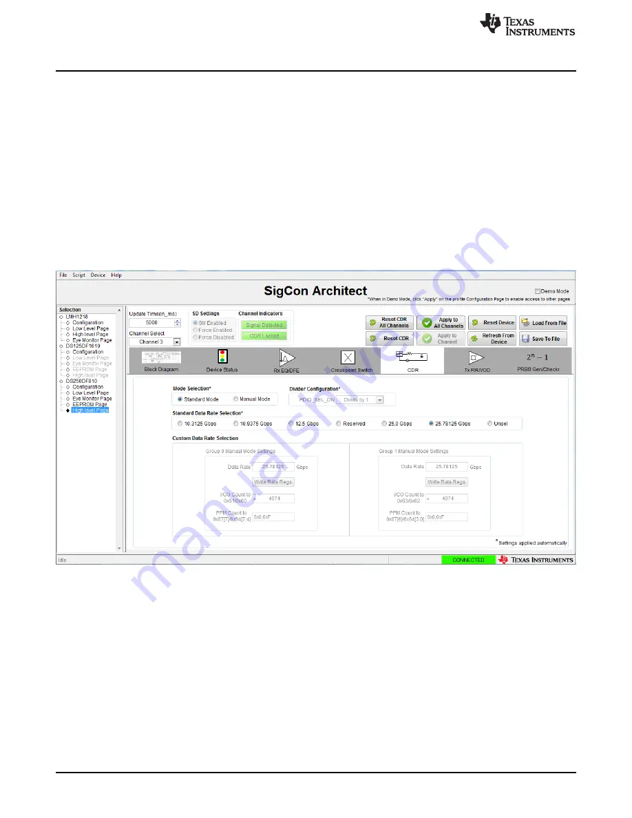 Texas Instruments DS250DF810 Скачать руководство пользователя страница 16