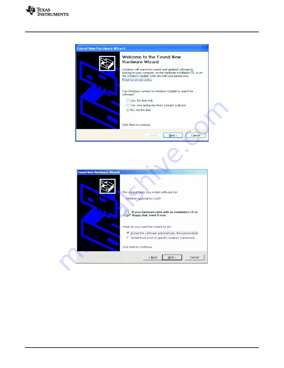 Texas Instruments eZ430-TMS37157 User Manual Download Page 13