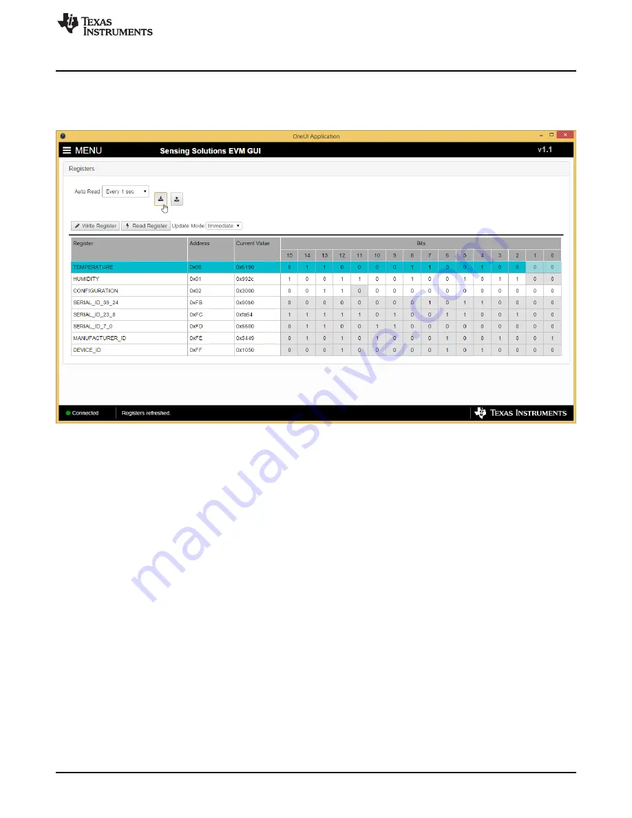 Texas Instruments HDC1080EVM Скачать руководство пользователя страница 21