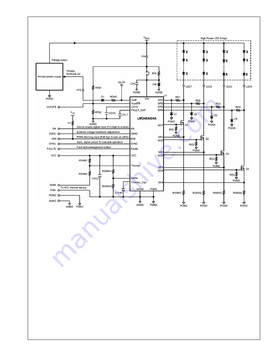 Texas Instruments LM3464 Скачать руководство пользователя страница 3