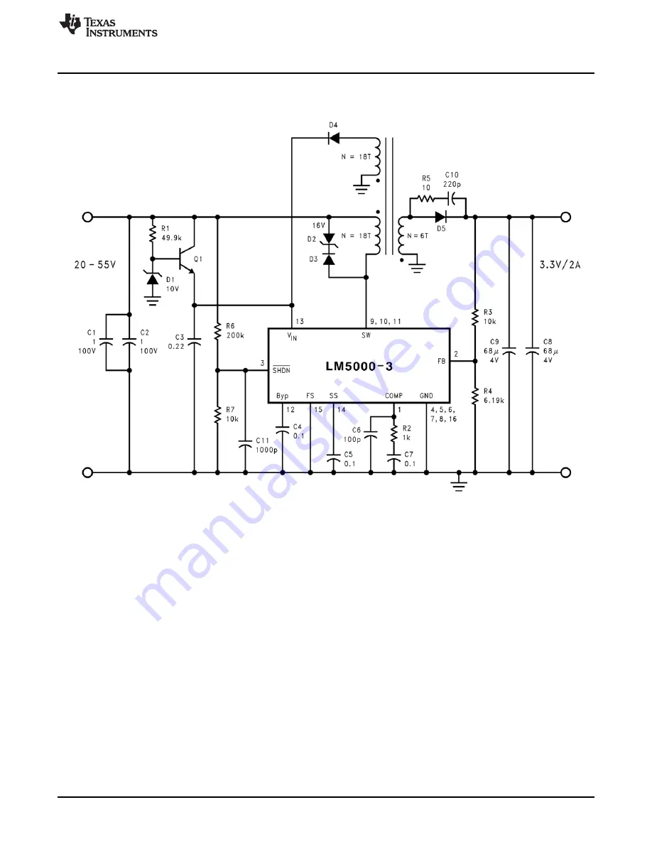 Texas Instruments LM5000EVAL Скачать руководство пользователя страница 5