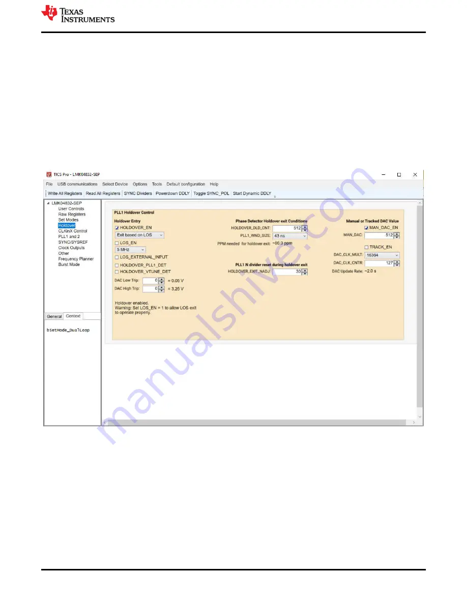 Texas Instruments LMK04832SEPEVM Скачать руководство пользователя страница 29