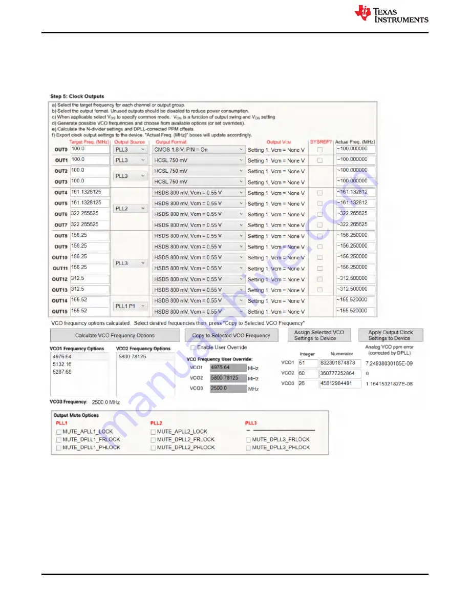 Texas Instruments LMK5B33216EVM User Manual Download Page 34