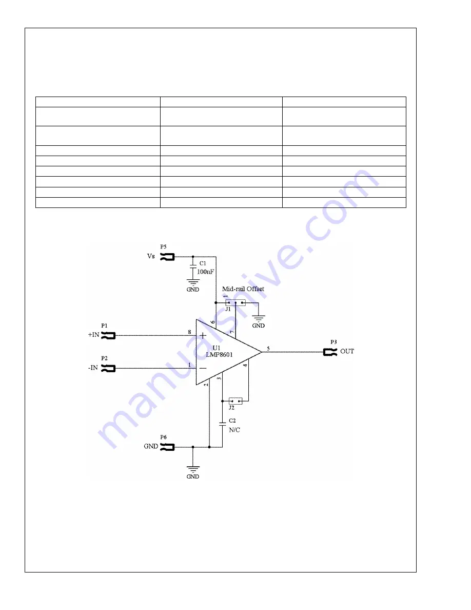 Texas Instruments LMP8601 Скачать руководство пользователя страница 4