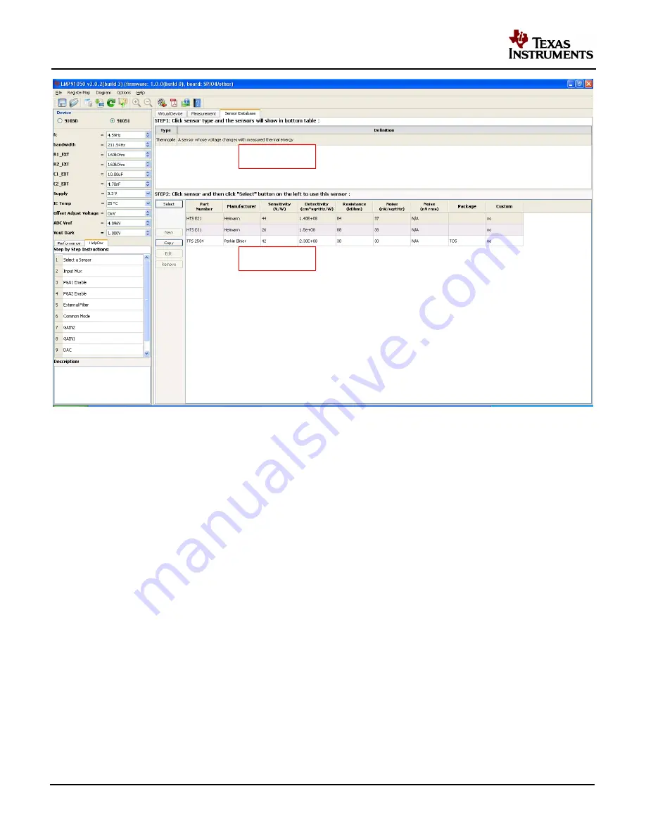 Texas Instruments LMP91051EVM User Manual Download Page 8