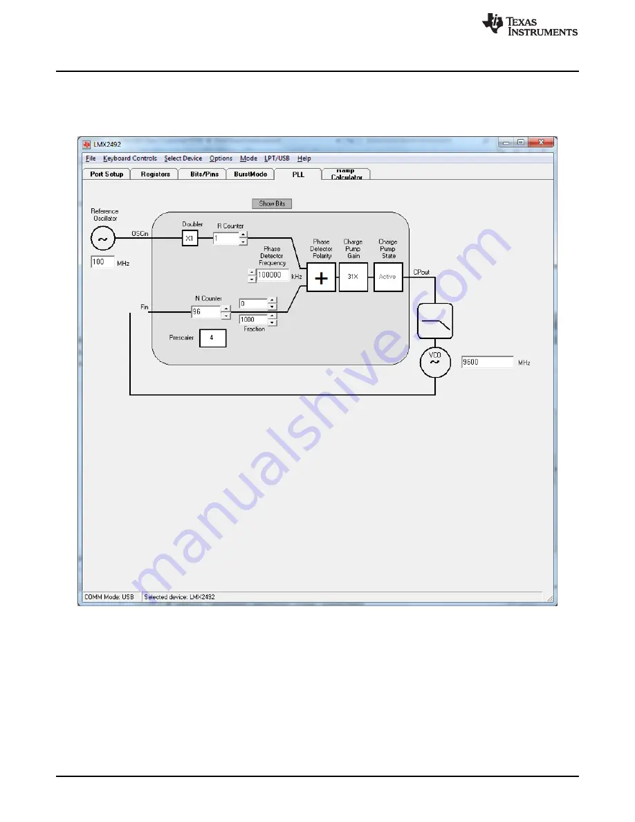 Texas Instruments LMX2492 User Manual Download Page 10