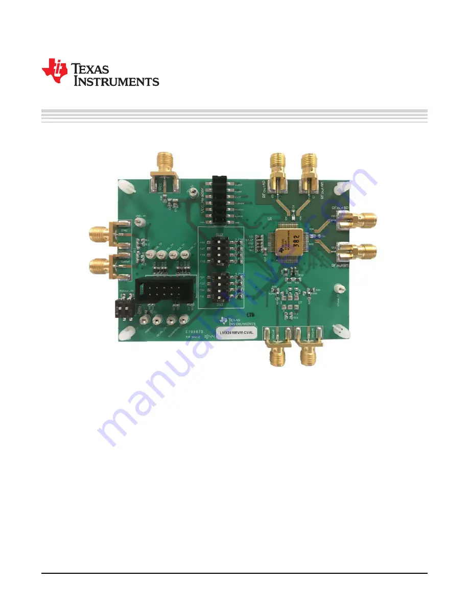 Texas Instruments LMX2615EVM-CVAL User Manual Download Page 3