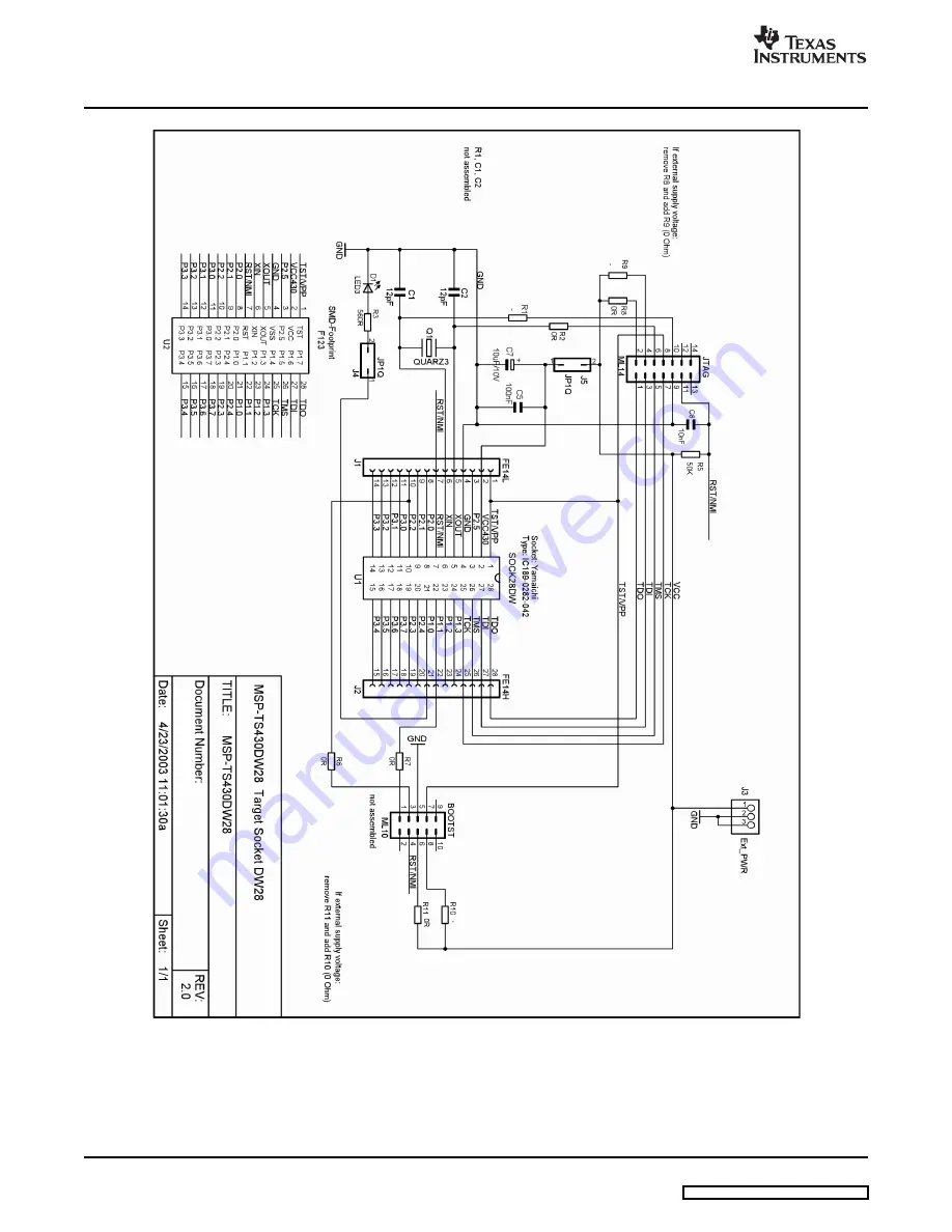 Texas Instruments MSP-FET430PIF Скачать руководство пользователя страница 42