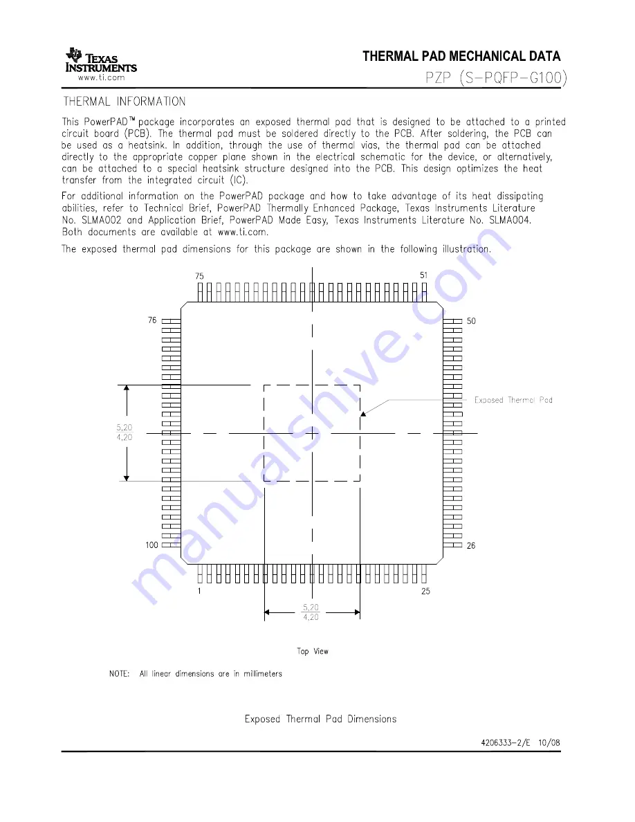 Texas Instruments PanelBus TFP503 Manual Download Page 25