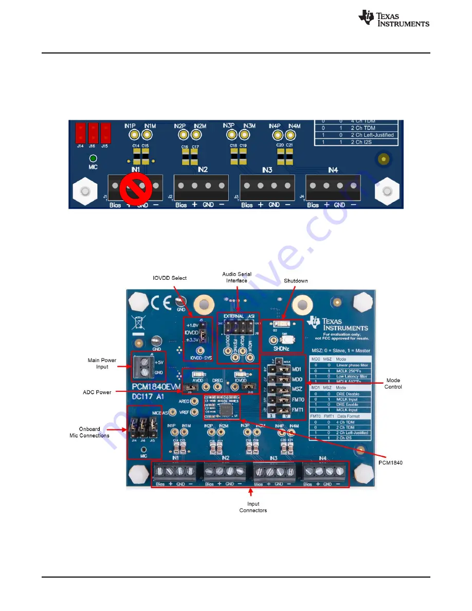 Texas Instruments PCM1840EVM Скачать руководство пользователя страница 6