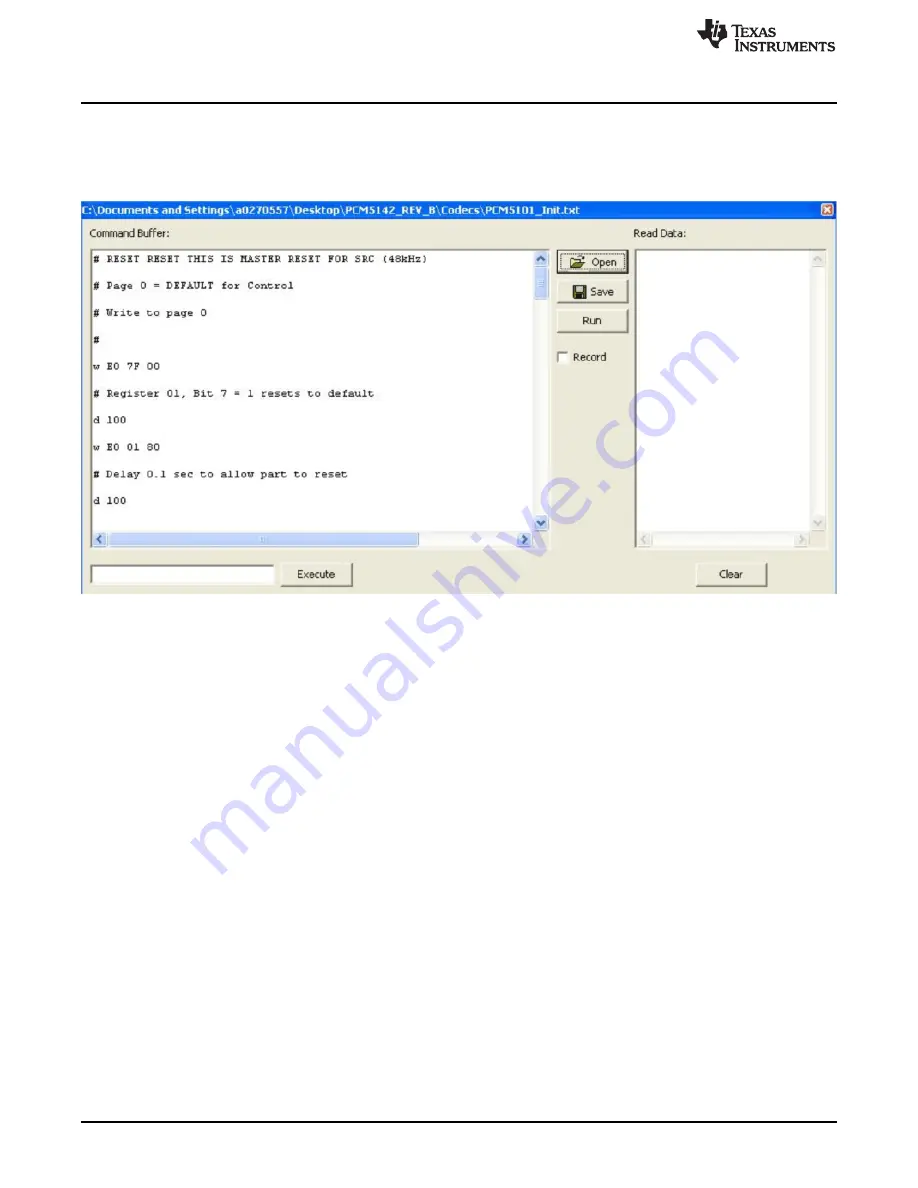 Texas Instruments PCM510 EVM-U Series User Manual Download Page 12