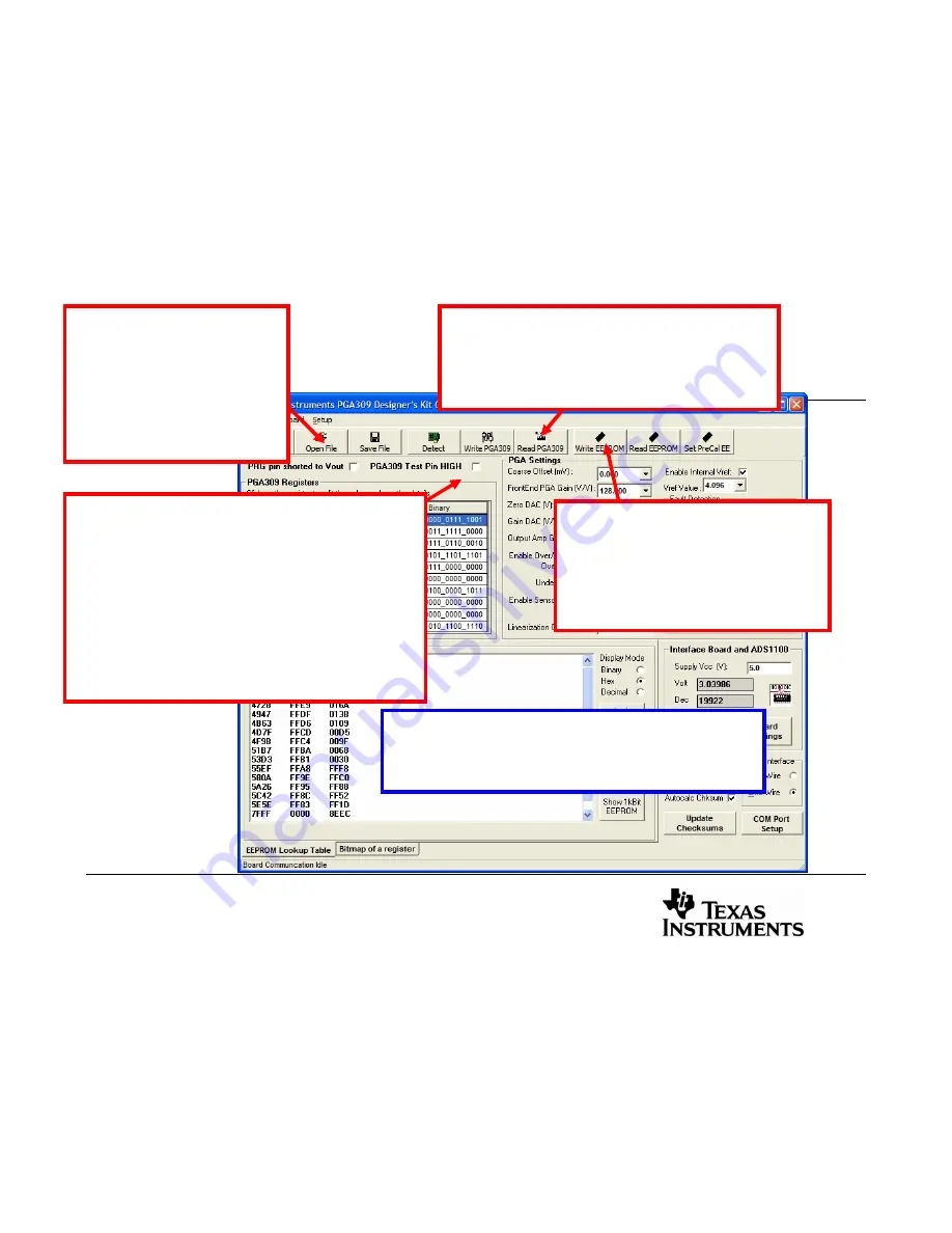 Texas Instruments PGA309 Quick Start Manual Download Page 55