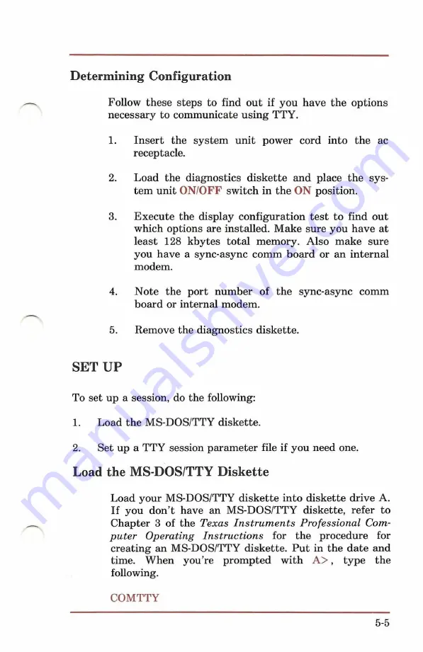 Texas Instruments TTY Communications Software Library Manual Download Page 93