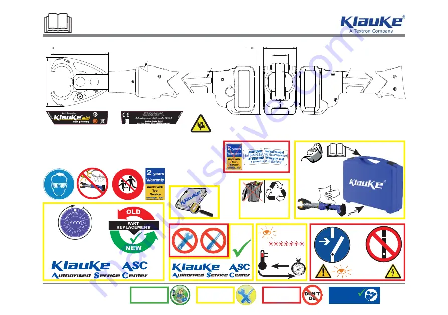 Textron Klauke EK 425CL Скачать руководство пользователя страница 3