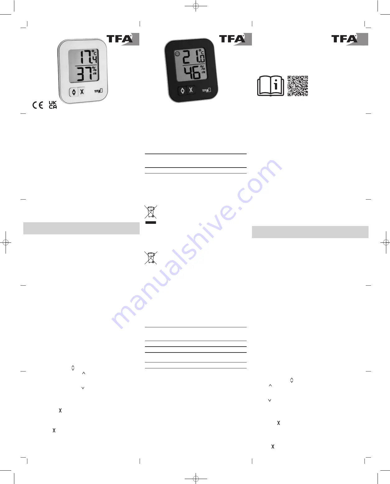 TFA 30.5026 Instruction Manual Download Page 3