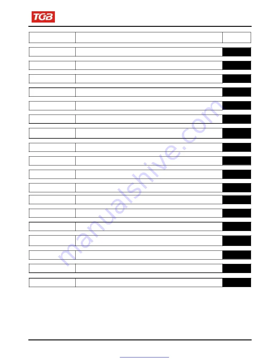 TGB 525 Service Manual Download Page 4