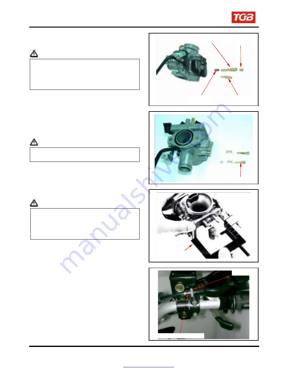 TGB BLADE 250 Service Manual Download Page 54