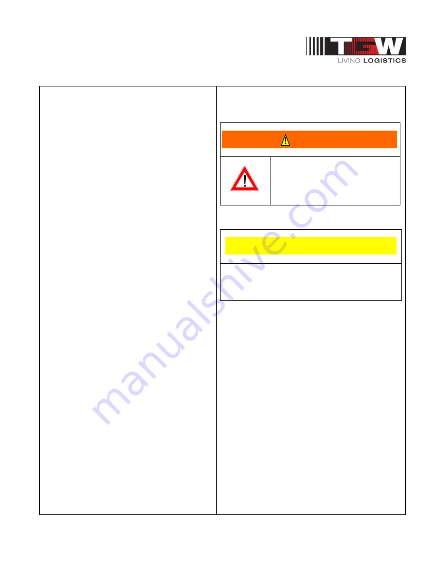 TGW CRUZbelt Installation, Operation & Maintenance Manual Download Page 9