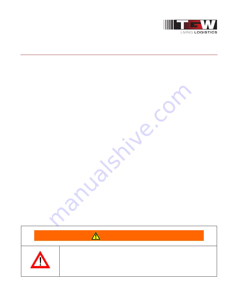 TGW CRUZbelt Installation, Operation & Maintenance Manual Download Page 47