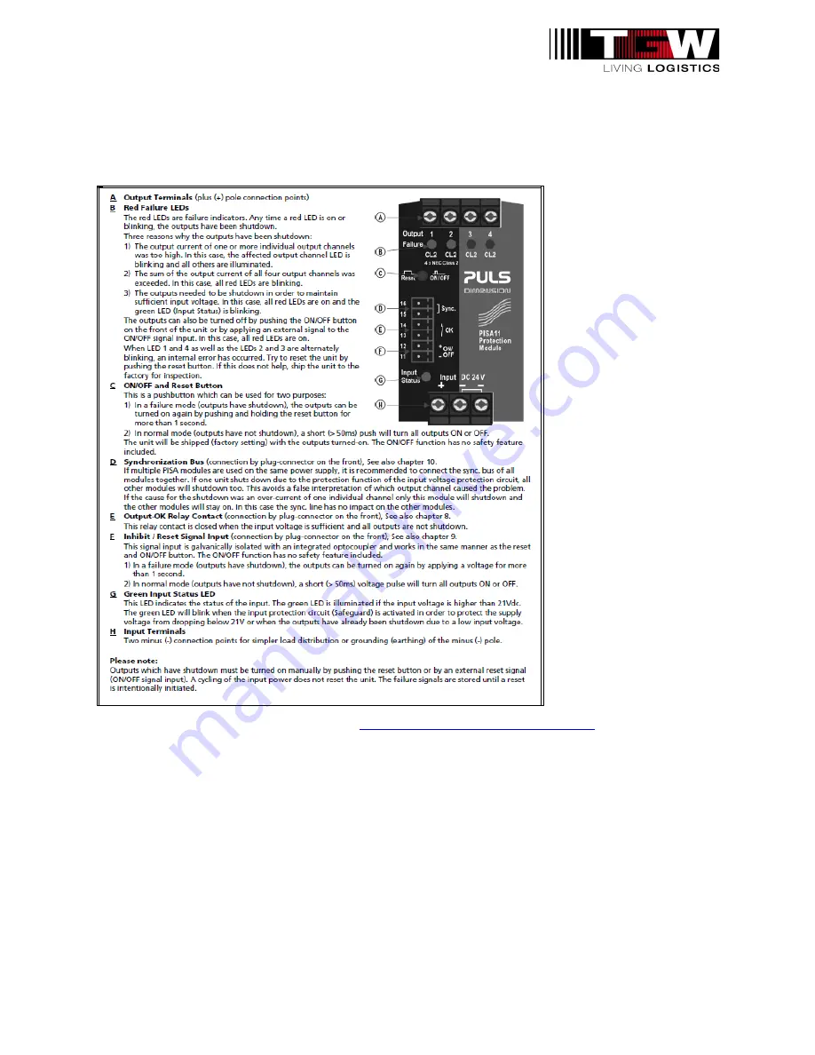 TGW IntelliROL 1145930 Application Control Manuallines Download Page 16