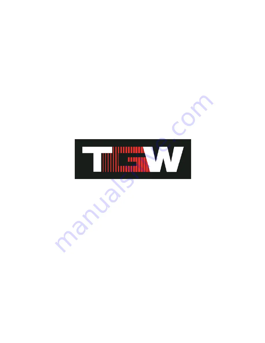 TGW NBS 30 Series Installation, Operation & Maintenance Manual Download Page 1