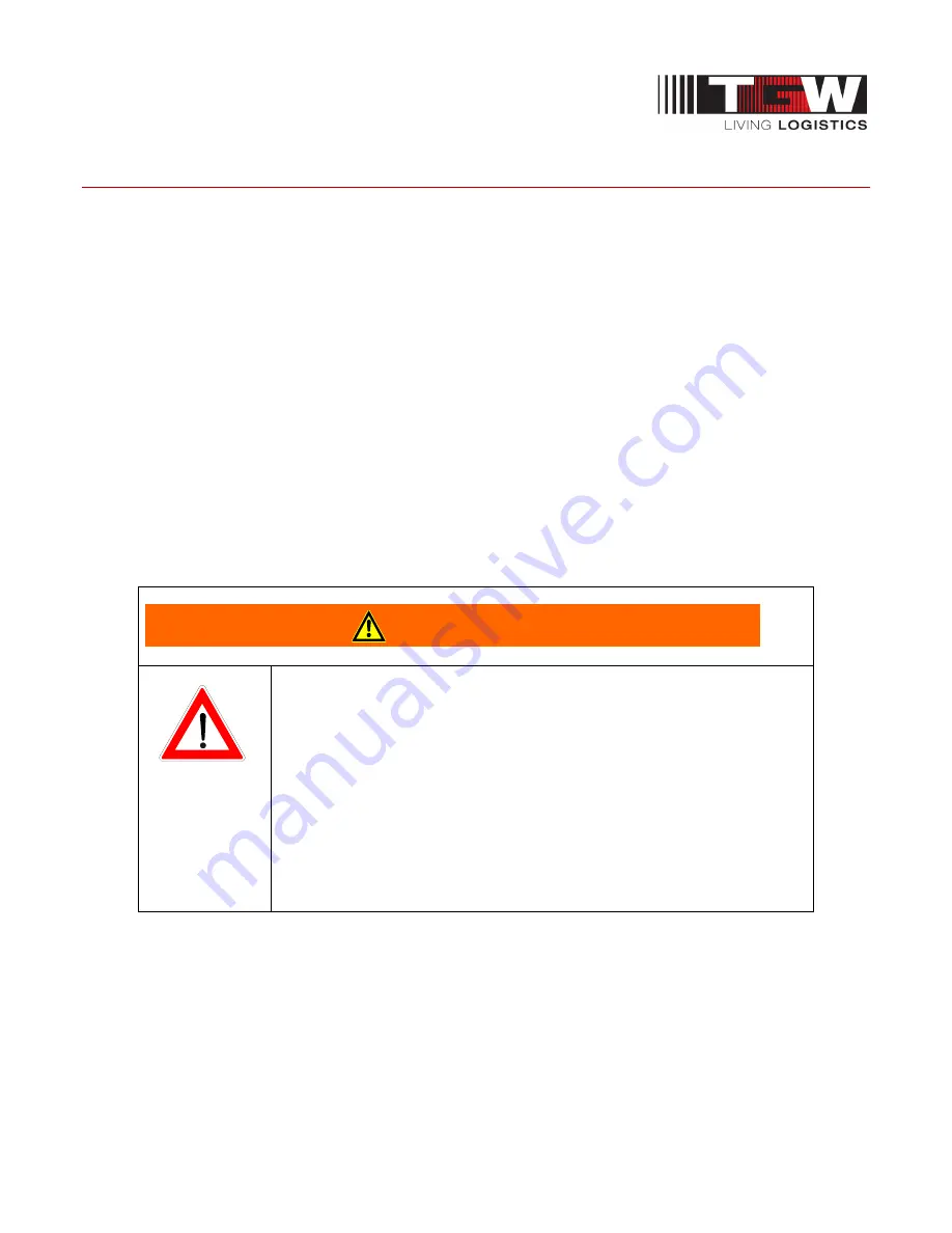 TGW NBS 90 PolySort Installation, Operation & Maintenance Manual Download Page 62