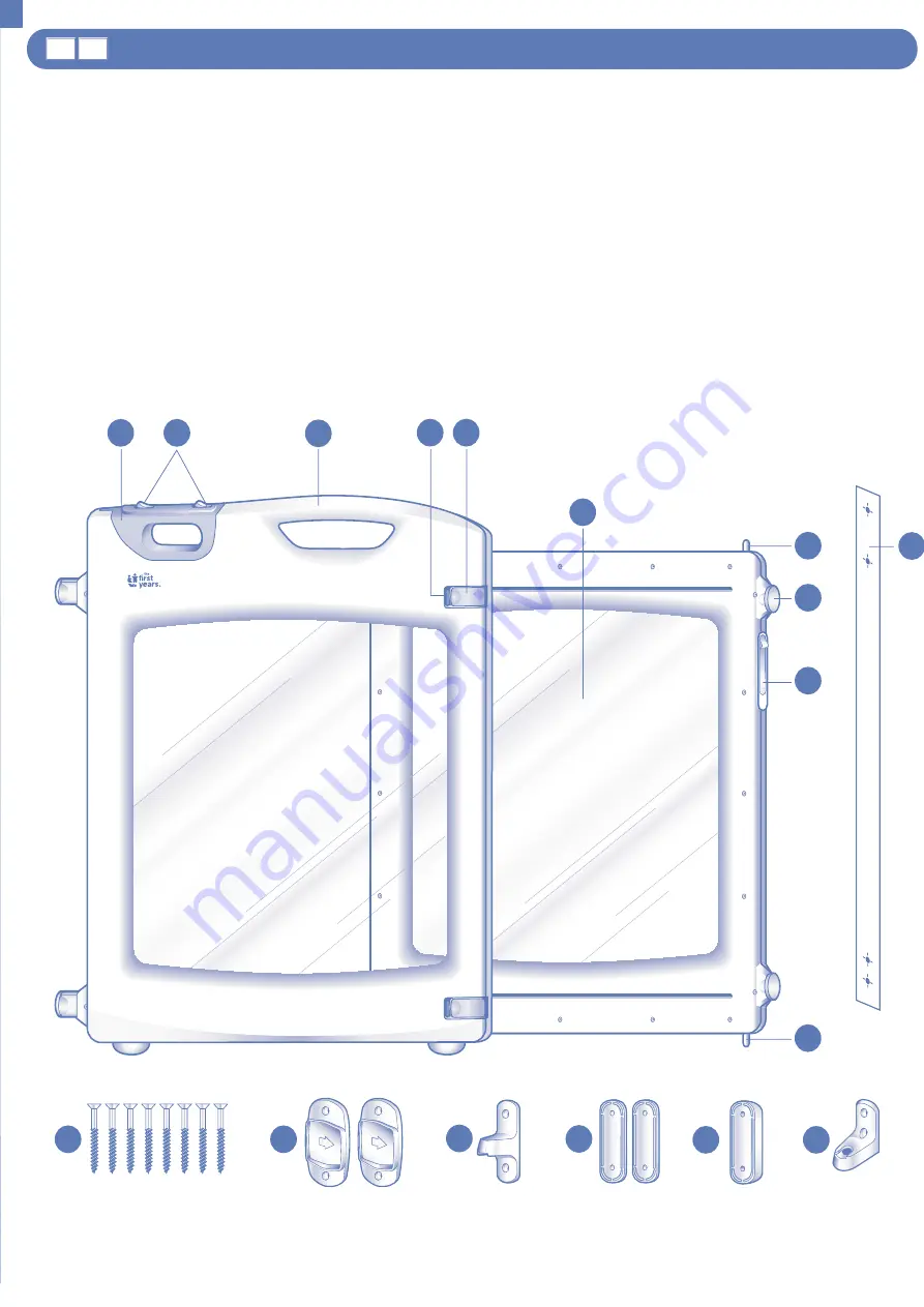 The First Years All-Clear Swing Gate Скачать руководство пользователя страница 2