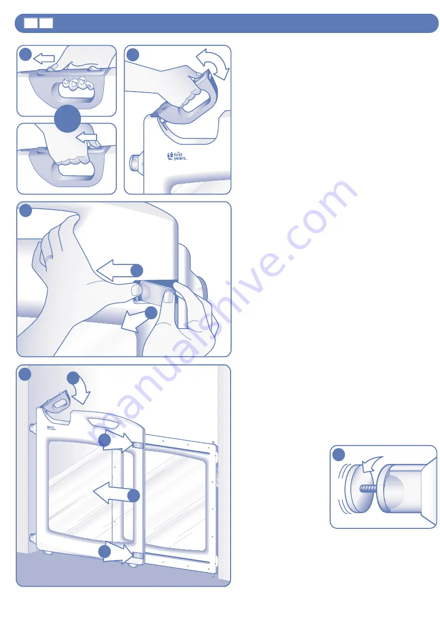 The First Years All-Clear Swing Gate Quick Start Manual Download Page 7