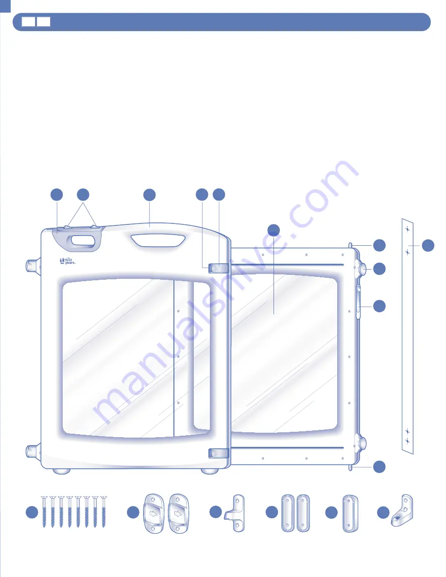 The First Years Swing Gate Manual Download Page 2