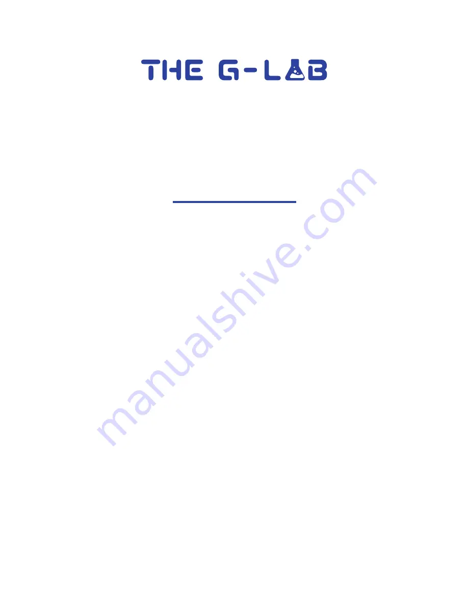 The G-LAB KORP 100 User Manual Download Page 1