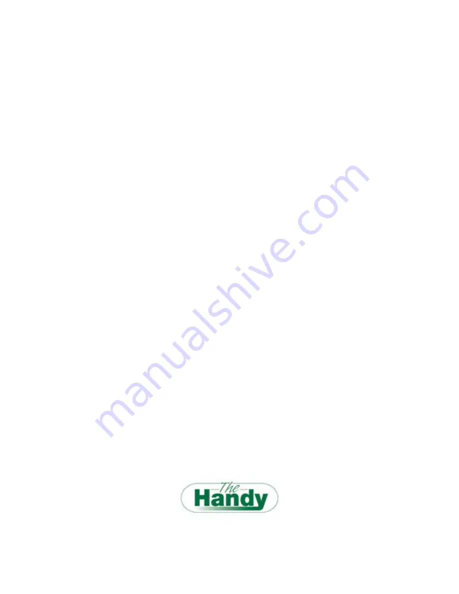 The Handy THHMR Operators Manual And Parts Lists Download Page 11