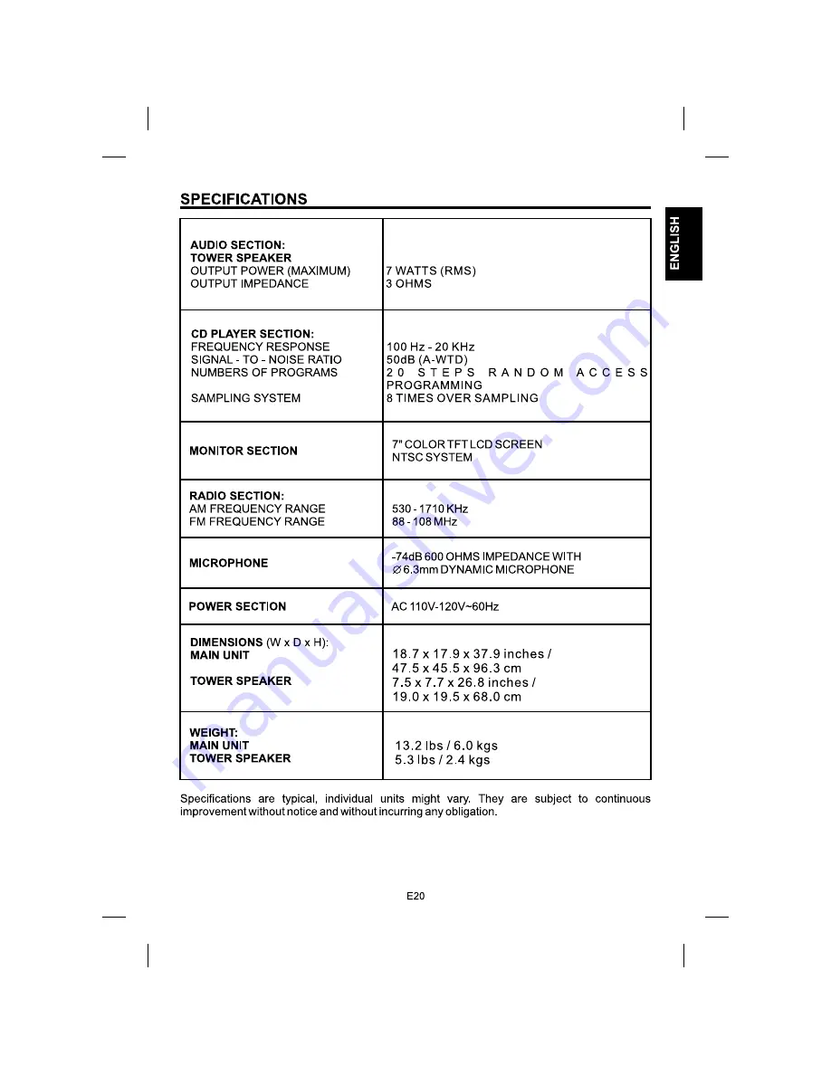 The Singing Machine iSM-1028 N Instruction Manual Download Page 21