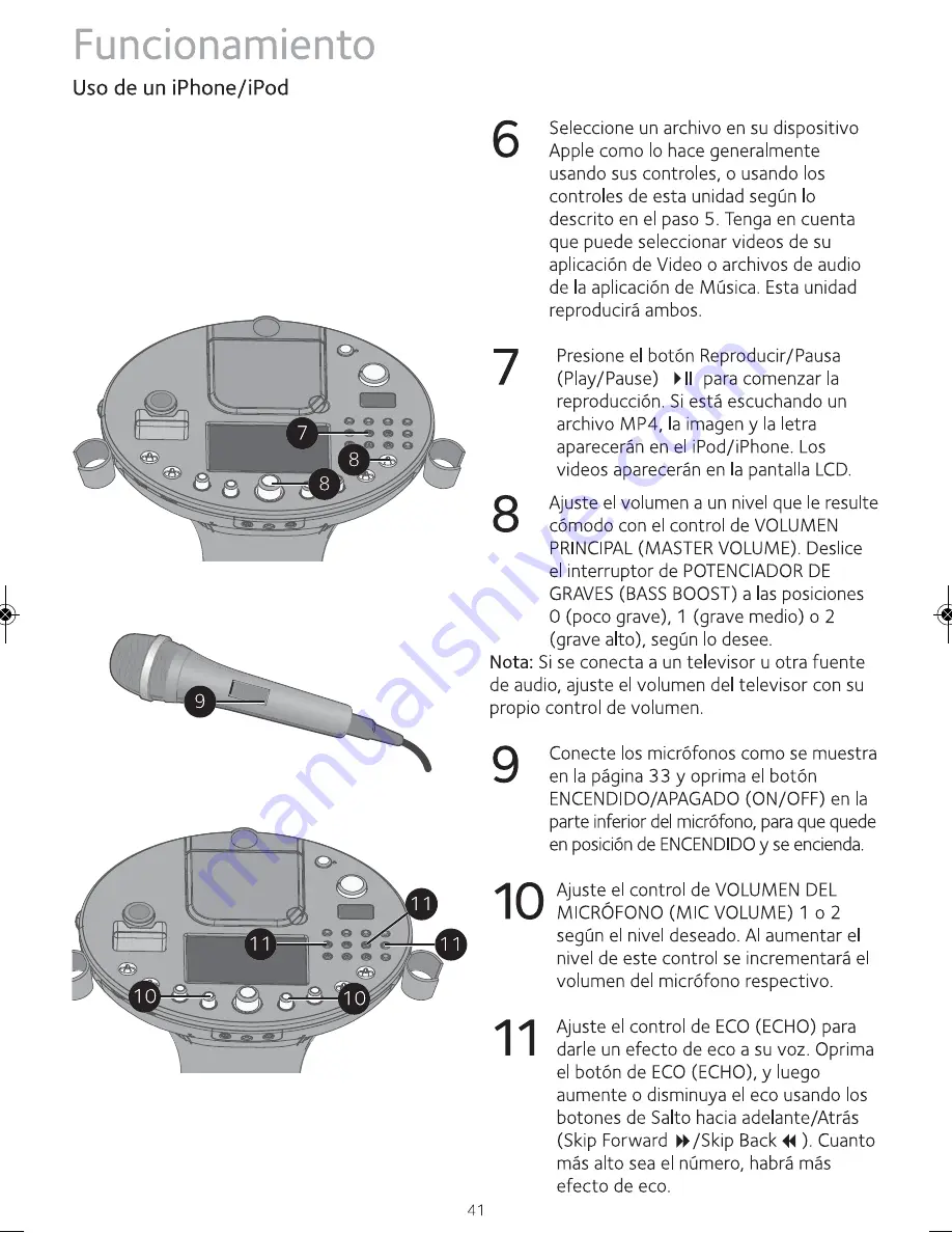 The Singing Machine iSM1028XA Скачать руководство пользователя страница 42