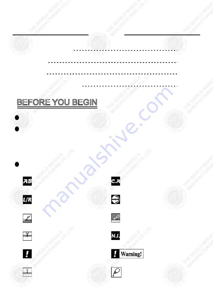 The World Models Manufacturing A186C Instruction Manual Download Page 2