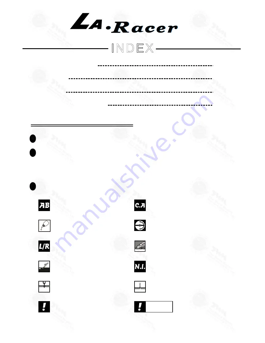 The World Models Manufacturing LA RACER-40 Instruction Manual Download Page 2