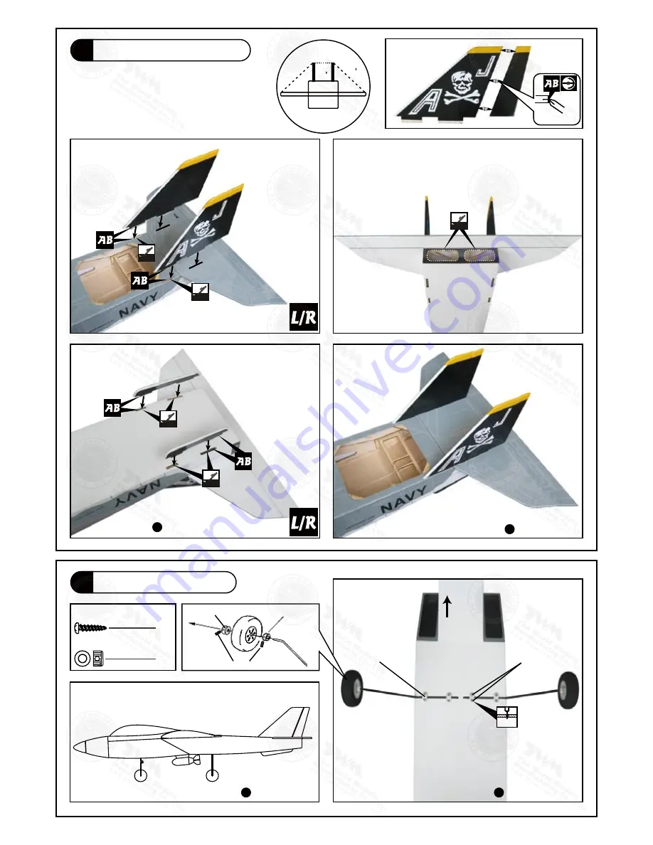 THE WORLD MODELS Jeff Troy's TAMEcat Trainer 40 ARF Instruction Manual Download Page 6