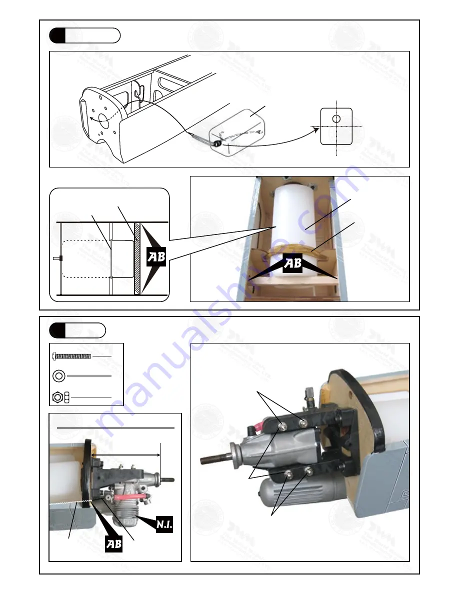 THE WORLD MODELS Jeff Troy's TAMEcat Trainer 40 ARF Instruction Manual Download Page 8