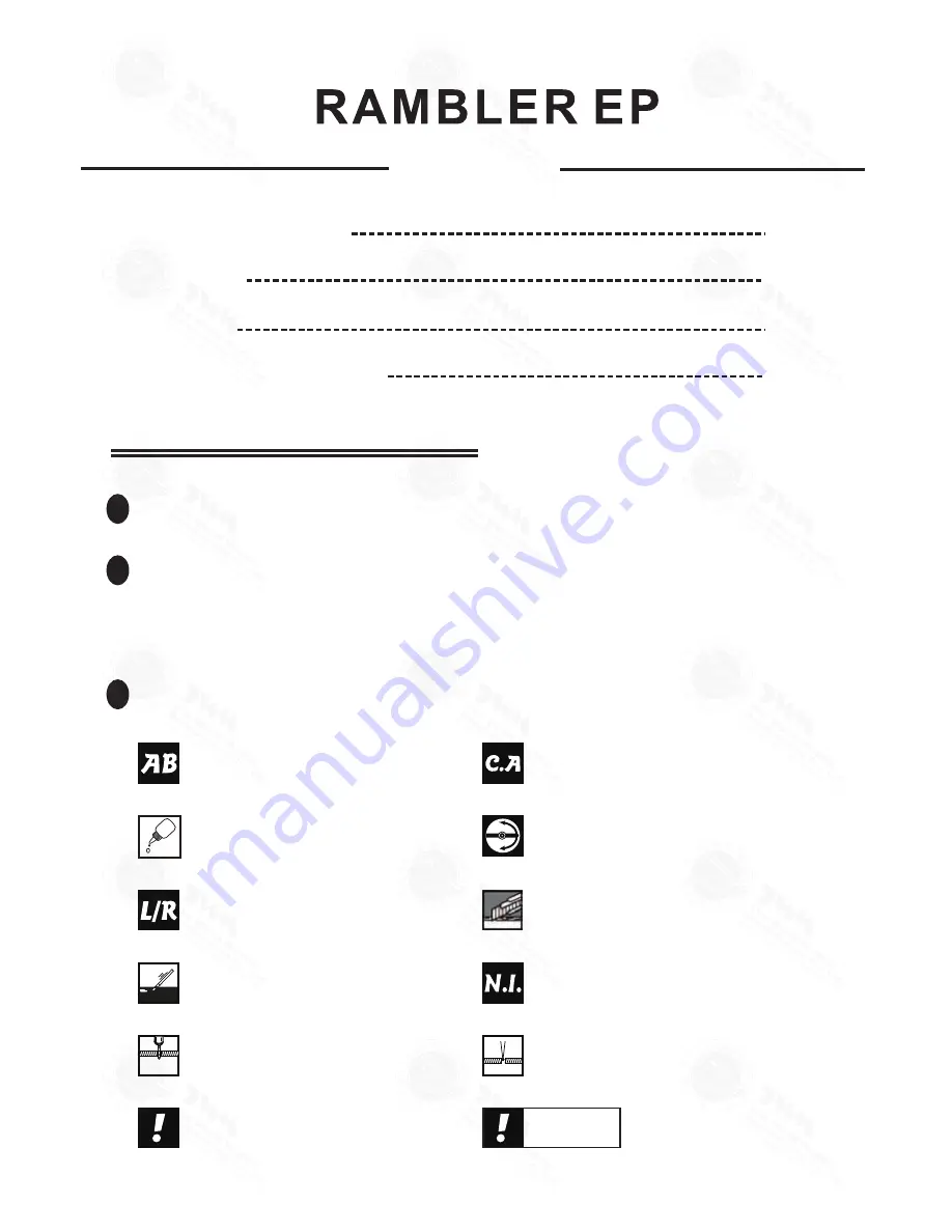 THE WORLD MODELS Rambler EP Instruction Manual Download Page 2