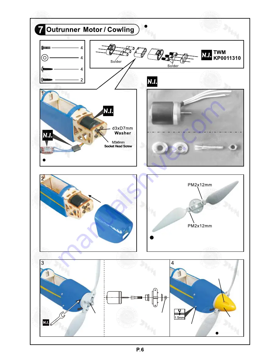 THE WORLD MODELS Sky Runner Instruction Manual Download Page 7