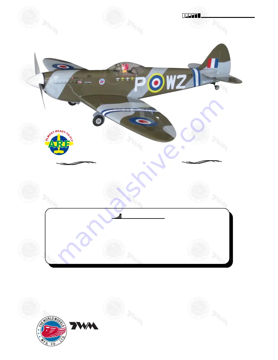 THE WORLD MODELS SPITFIRE EP Instruction Manual Download Page 1